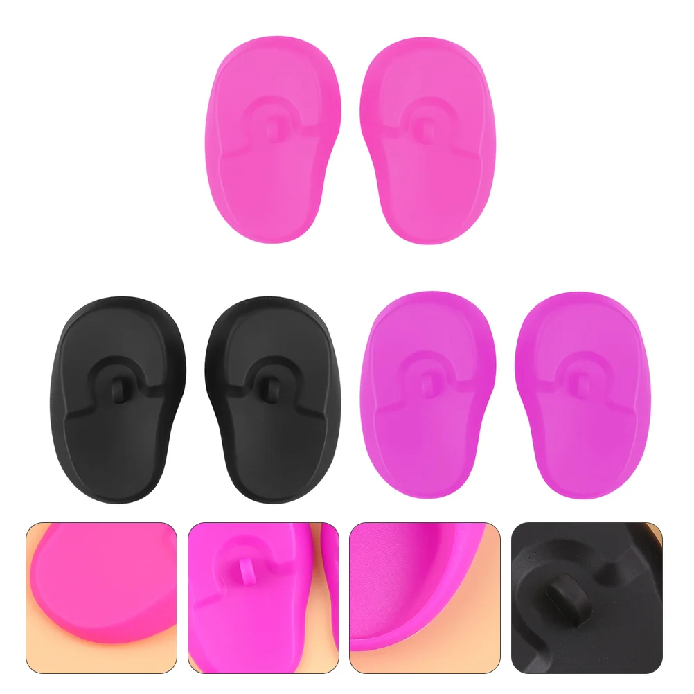 

Ear Dye Haircaps Salon Cover Covers Protection Silicone Earmuff Muffs Cap Dryer Waterproof Protector Shield