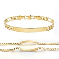 gold color mens bracelet chain for men jewelry women jewelry 215mm 8 5inch width5mm
