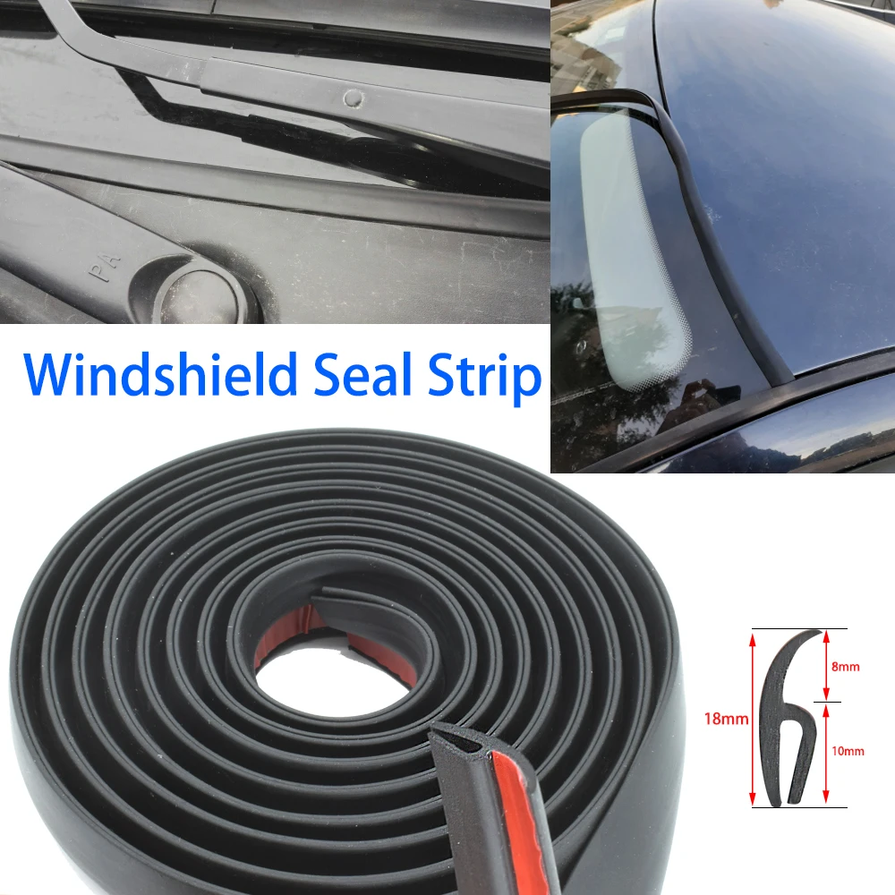 4m H Type Car Rubber Seal Strip Windshield Trim Dustproof For Honda Audi Benz Buick VW Skoda Mazda Ford Toyota BMW E46 E39 M5 X6