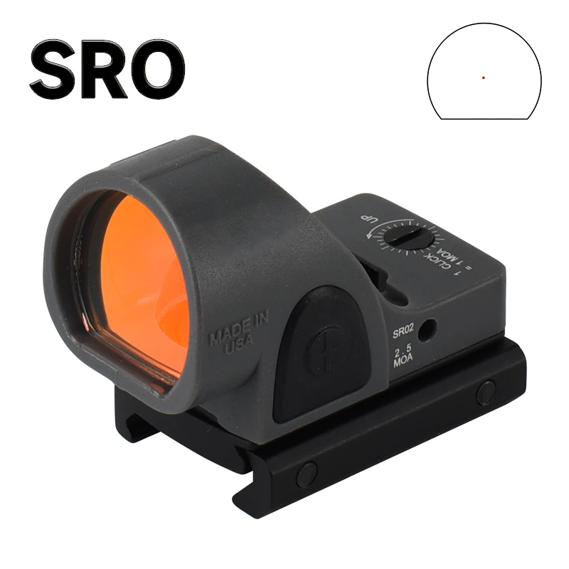 

Mini RMR SRO Red Dot Sight Scope Pistol Tactical Reflection Micro Pistol Compound Sight 20mm Rail Mount Pistol Airsoft Weapons