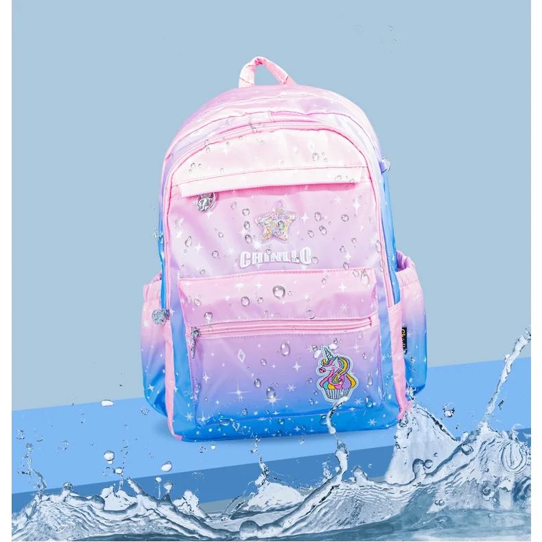 Princess Girl Sweet Cute Unicorn Boy Camouflage Backpacks New Children Large Waterproof Gradient Schoolbags for Students