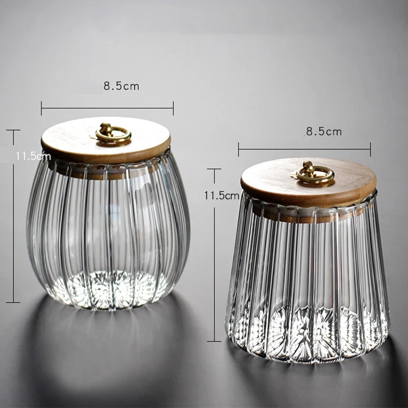 Sealed Transparent Glass Seasoning Pot with Lid Sugar Bowl Tea Storage Jar Salt Pepper Storage Box Kitchen Accessories 750ml images - 6
