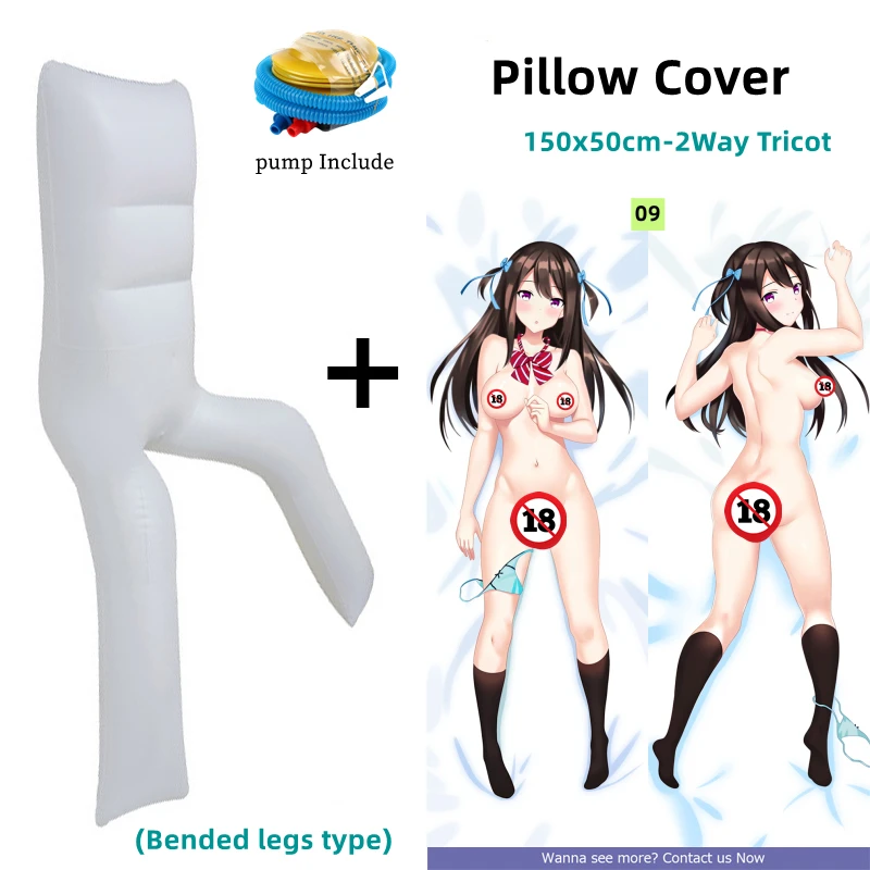 

Inflatable Dakimakura Sexy Azur Lane Sleeping Pillows 50x150 Body Pillow Case Genshin Impact Sexy Sex Tools for Anime Dakimakura