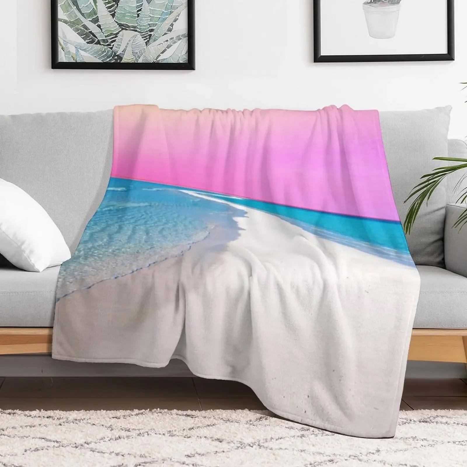 Ocean &amp Moon II плюшевое одеяло