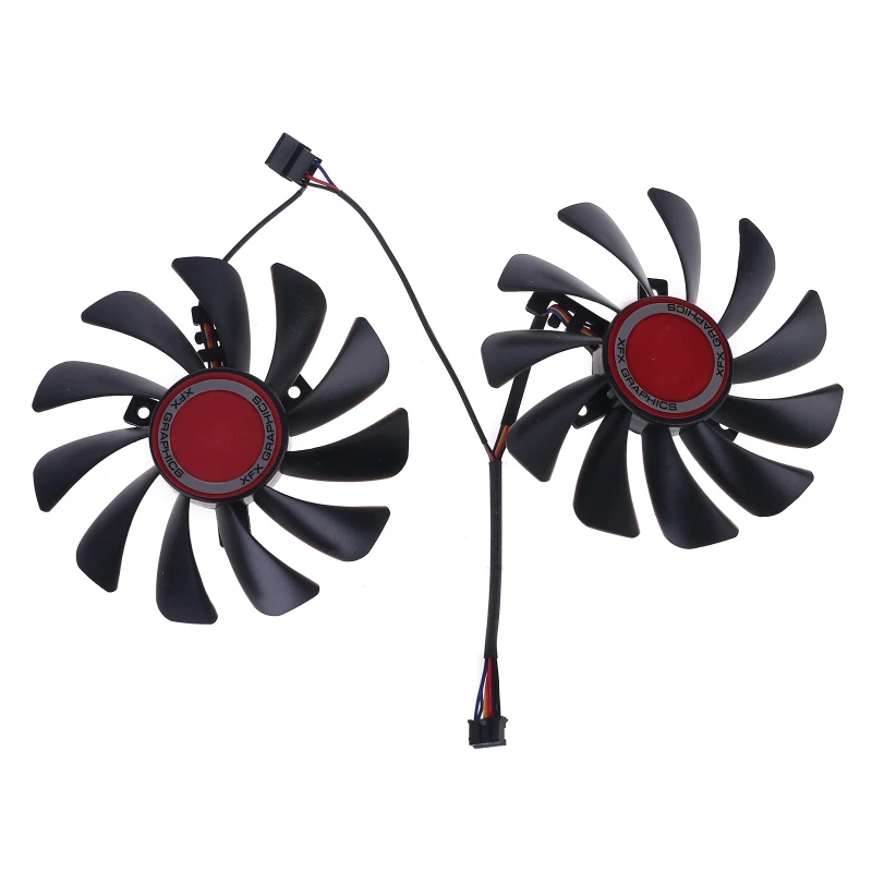 

2pcs 95mm FDC10U12S9-C CF1010U12S Cooler Fan Replace for XFX Radeon RX580 RX590 Graphics Card Cooling Fan