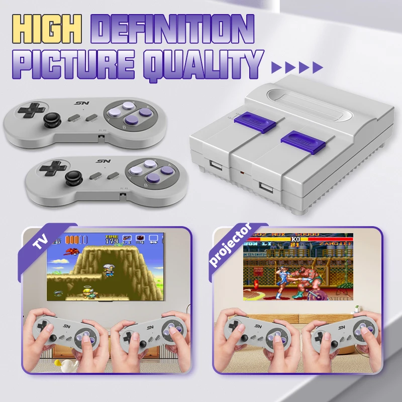 Игровые приставки для ТВ в стиле ретро 4K SEGA SNES GBA GB Dendy Console 6000 подарки