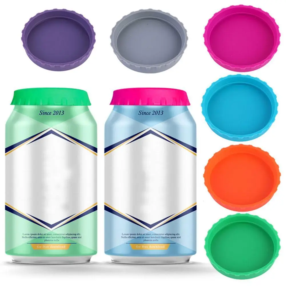 

Reusable Beverage Can Covers Beverage Can Lids Soda Lid Protectors Can Silicone Sealing Bottle Cap Leak-proof Sealing Lids Saver
