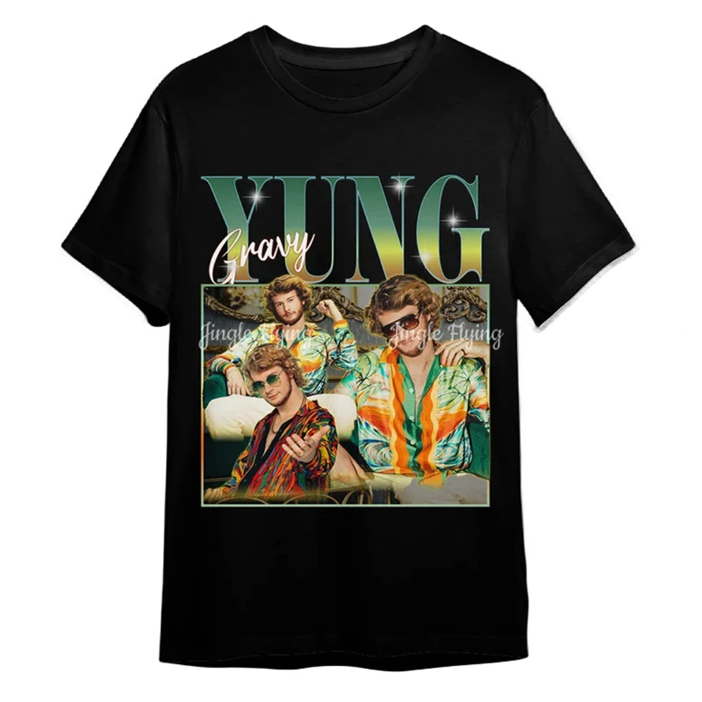 Винтажная графическая футболка Yung Gravy 90-х унисекс в стиле ретро