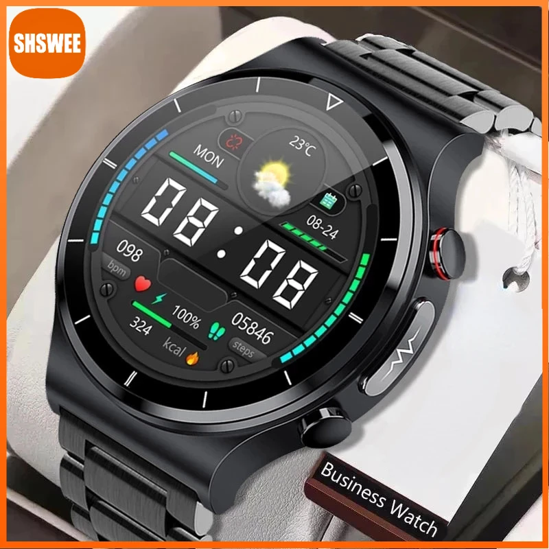 

For Xiaomi Huawei Smart Watch Men ECG+PPG Body Temperature Blood Pressure Heart Rate Waterproof Wireless Charger Smartwatch