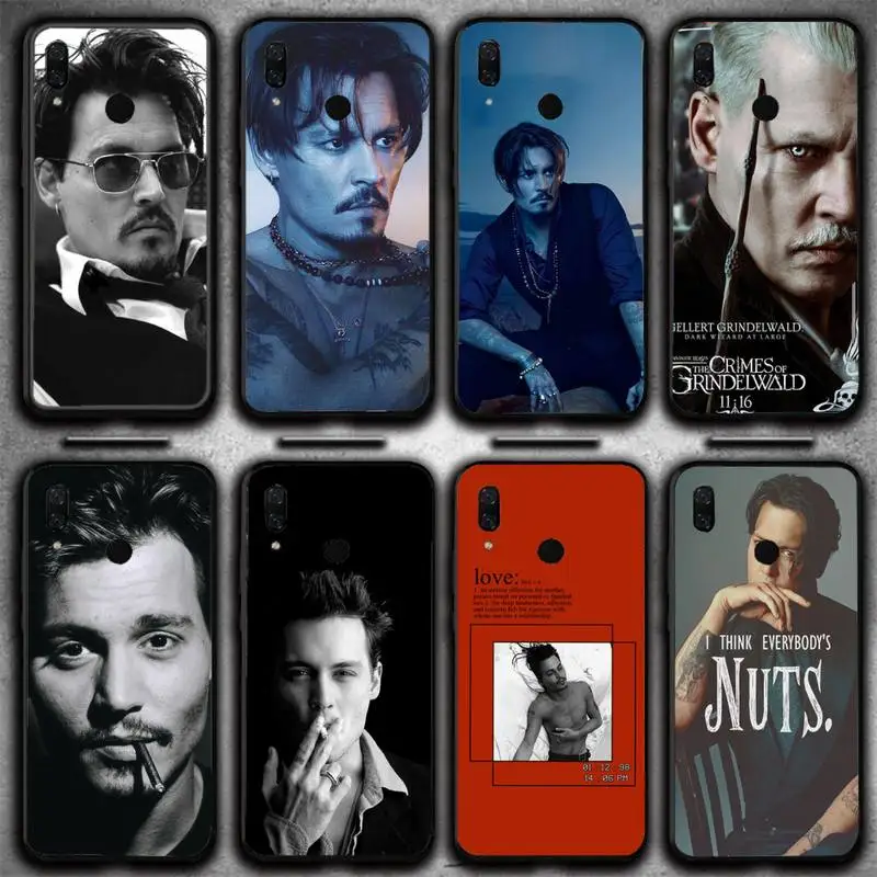 

Sexy Man J-Johnny Depp Phone Case For Xiaomi Mi 11 10 A2 A2lite A1 9 9SE 8Lite 8explorer F1 Poco M3 X3 Pro Fundas Cove