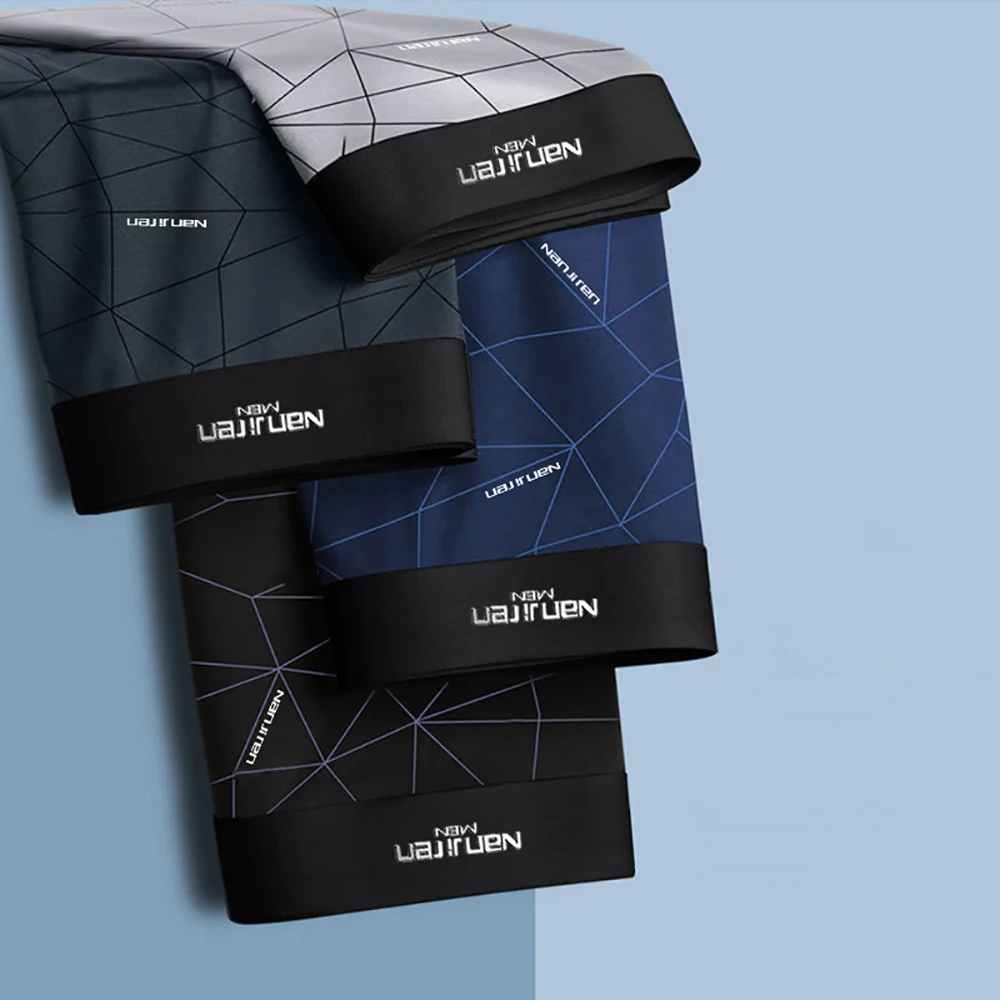 ZRZB Male Panties Casual Mens Underwear Boxers Breathable Man Solid Color Underpants Comfortable High Quality Men Shorts