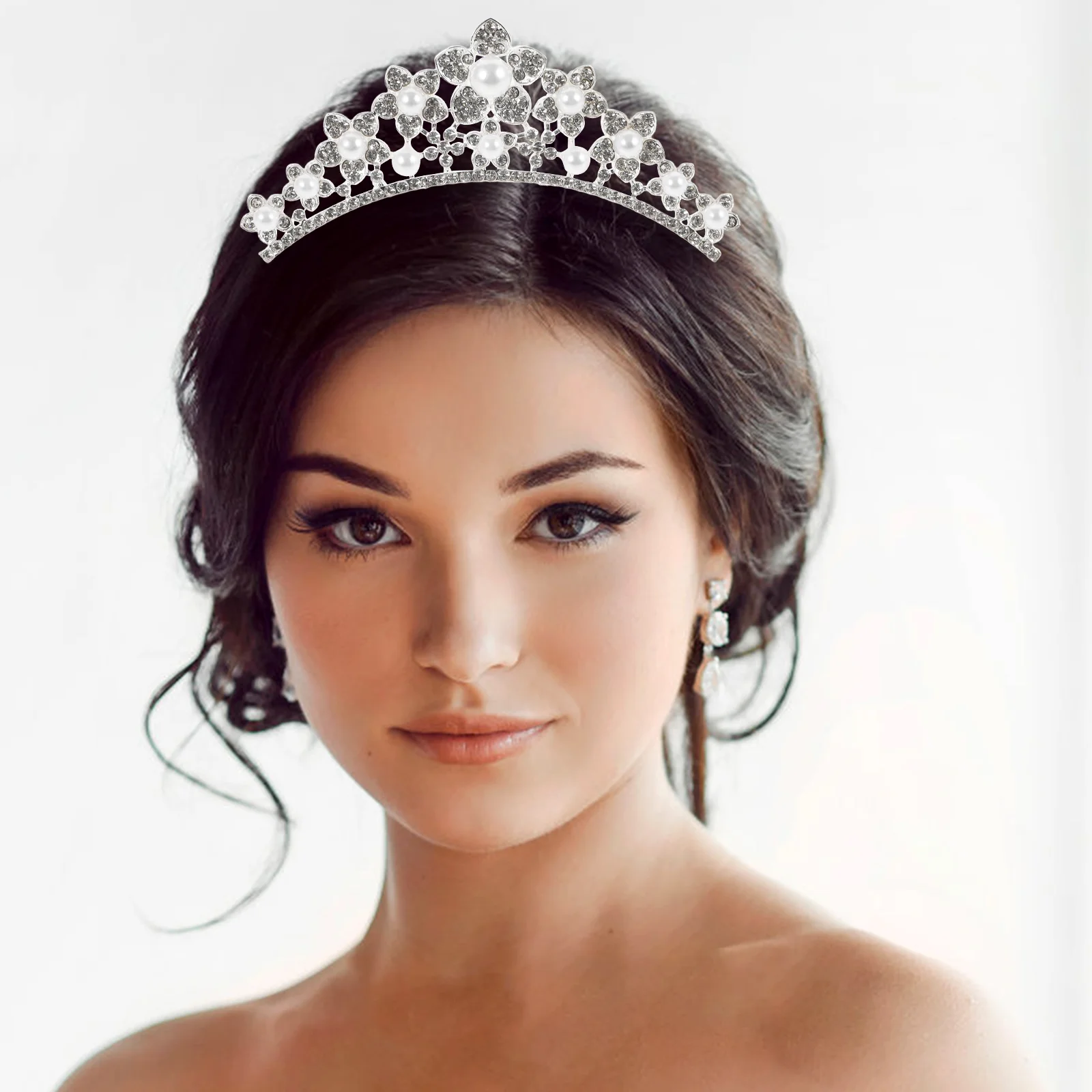 Свадебная заколка для волос со стразами заколки свадебное торжество тиара