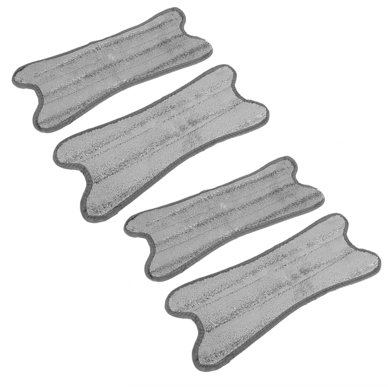 

4 Pcs Fiber Flat Mop Head Floor Cleaning Cloth X Type Replace Cloth Mop Cloth Household Cleaning Mop Accessories