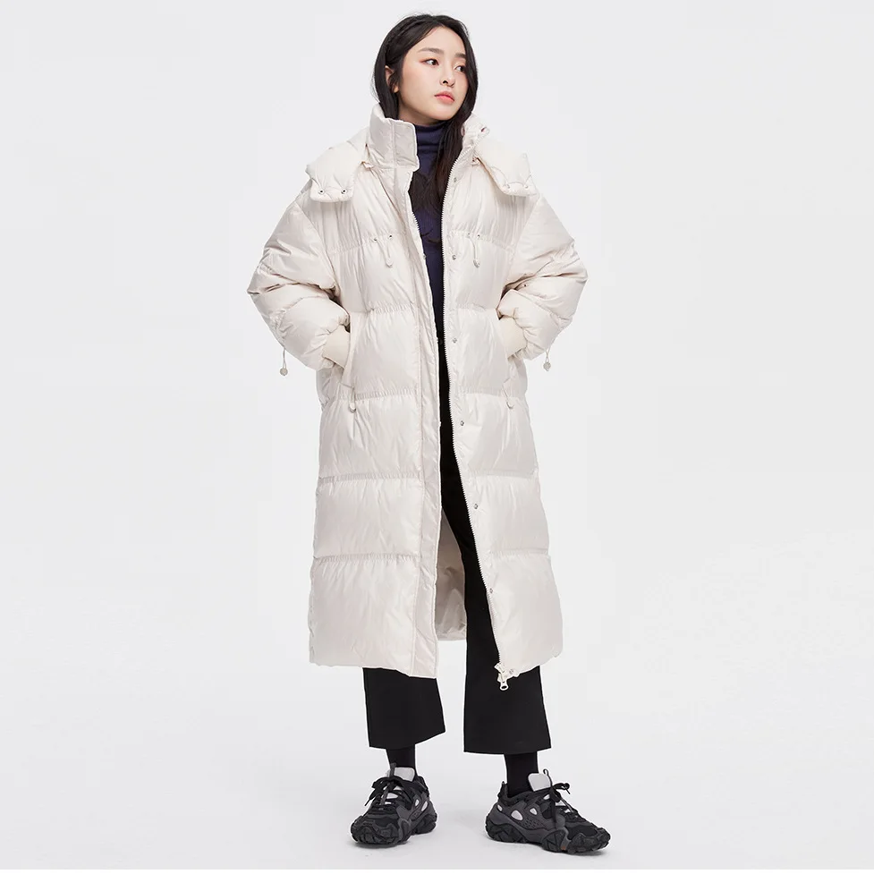 Winter Bright Face Down Cotton Jacket Women's Medium Long 2022 New Wash Free Thickened Bread Jacket Women