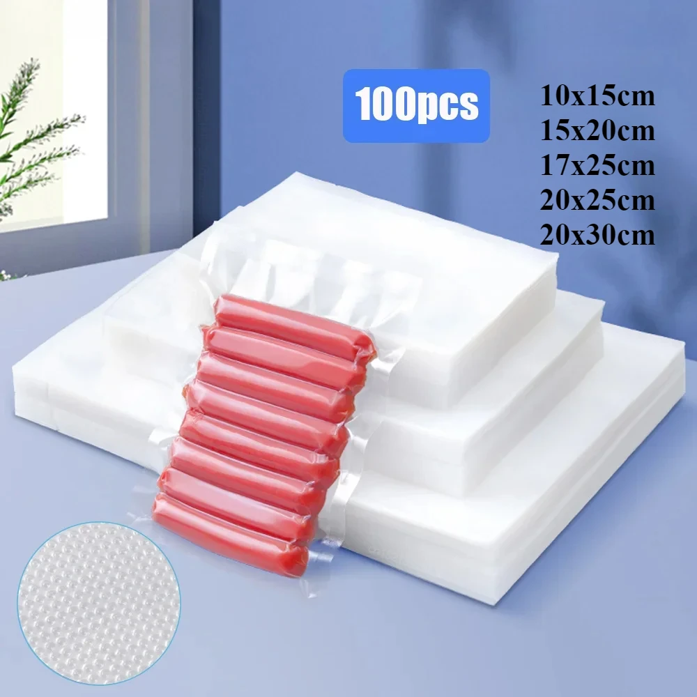 Пакеты для вакуумной упаковки пищевых продуктов 100 шт.
