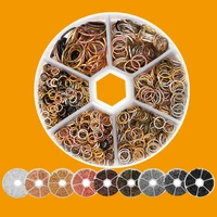 970pcs mixed color open jump ring split connectors diy for earrings necklace bracelect jewelry making kits finding supplies set
