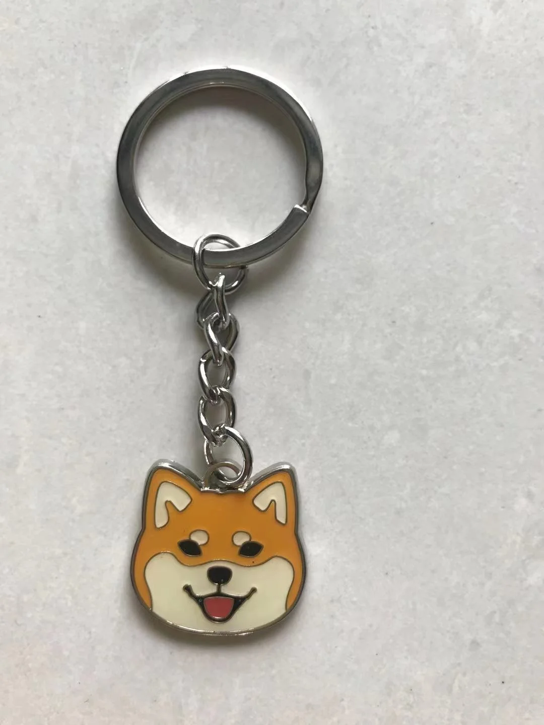 

High Quality keychain INU Metal Shiba SHIBA Doge Keyring Cute Smile Head Pendant Gift Collectibles Inus Fan Club