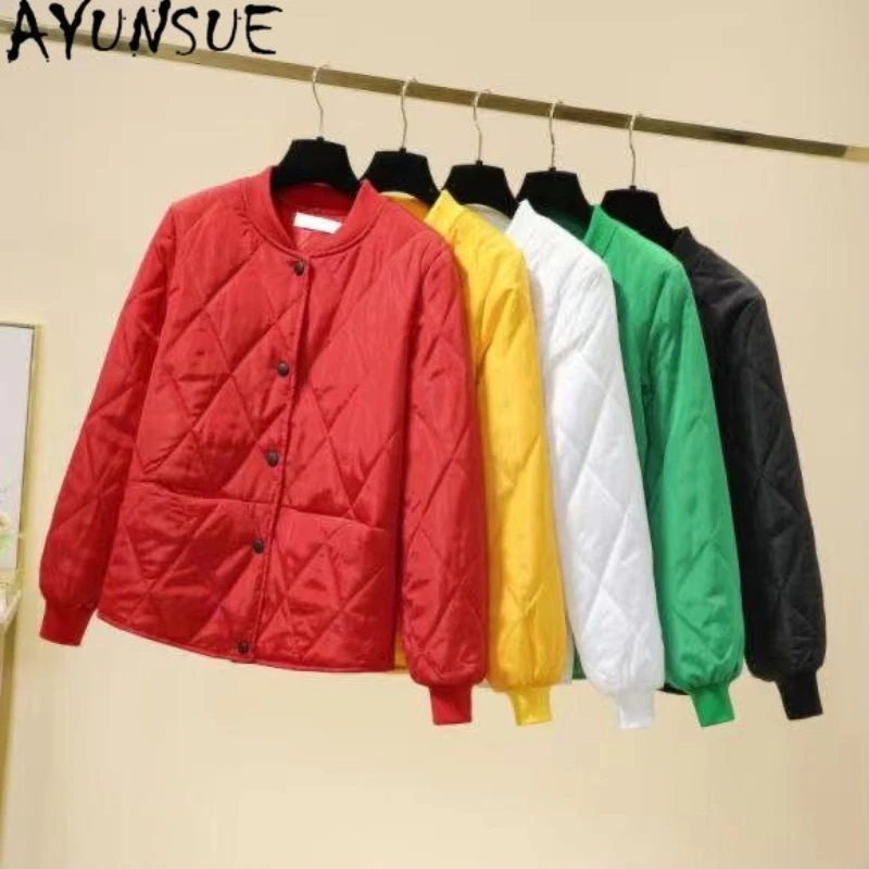 

Autumn Winter New Women's Jackets Light Thin Cotton Padded Coats for Women Short Standing Collar Korean Jacket Women Parka Mujer