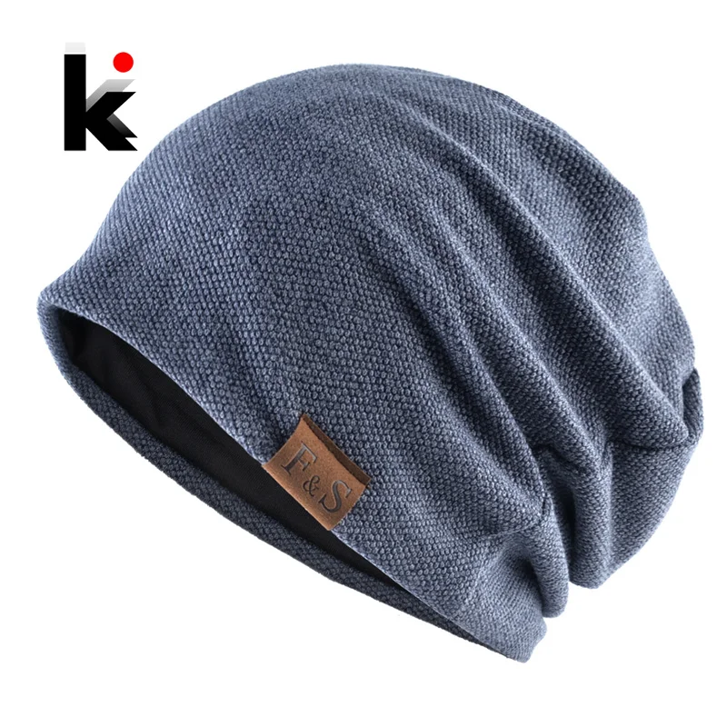 

Fasion Bonnet at For Men And Women Autumn Knitted Solid Color Skullies Beanies Sprin Casual Soft Turban ats ip op Beanie