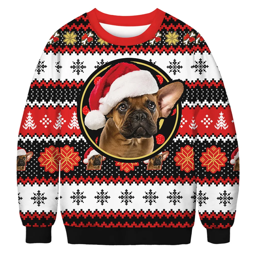 

NIggeey 2022 Christmas Clothes 3D Novelty Realistic Casual Sweatshirt Sweater Pullover Tracksuit Men's Women's clothes