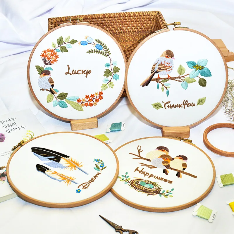 

20cm Chinese Embroidery Beginner DIY Kit Cross Stitch Set Needlework Adult Crafts Hand Sewing Accessory Home Decoration Gift AJ1