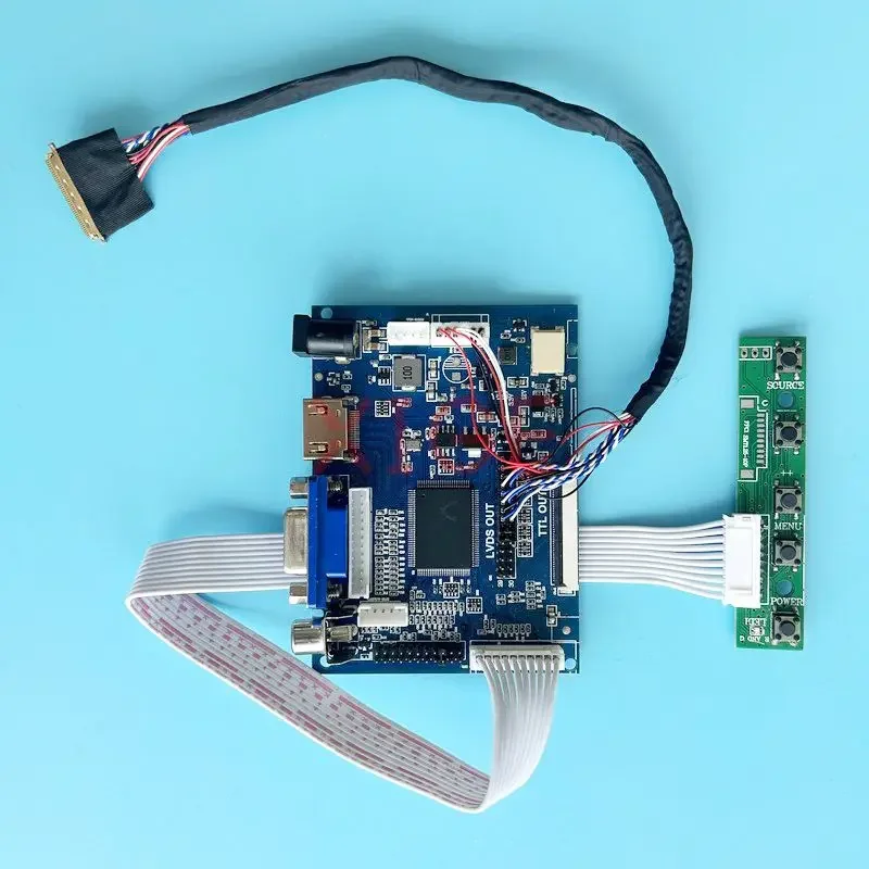 Плата контроллера драйвера подходит для CLAA156WB11A CLAA156WB13A VGA 2AV дисплей ноутбука 1366x768