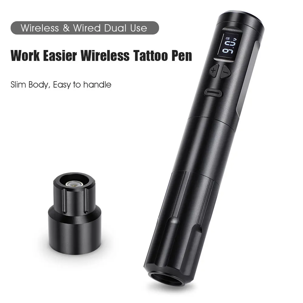 

Wireless Tattoo Pen Machine Tattoo Rotary Machine LED Screen 900mAh Battery Machine with Coreless Motor Wireless Tattoo Pen