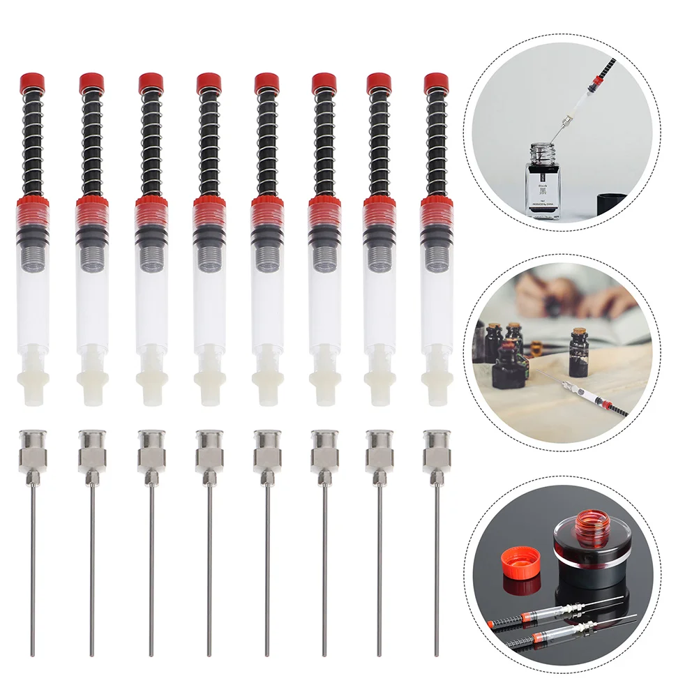 

8 Pcs Fountain Pen Blotter Ink Absorber Absorption Device Calibers Tool Fill Spring