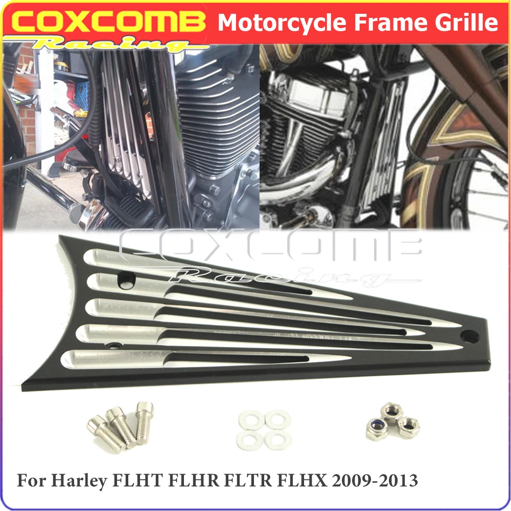 

Для Harley Road Street Glide Road King Custom Ultra Limited FLHT FLHX 2009-13 Защита радиатора рамы мотоцикла