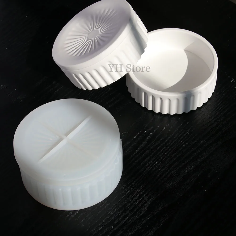 Silicone Mold Jewellery Trinket Dish Flower Vase Plaster Molds New Christmas Gifts Silicone Molds For Cement Jar