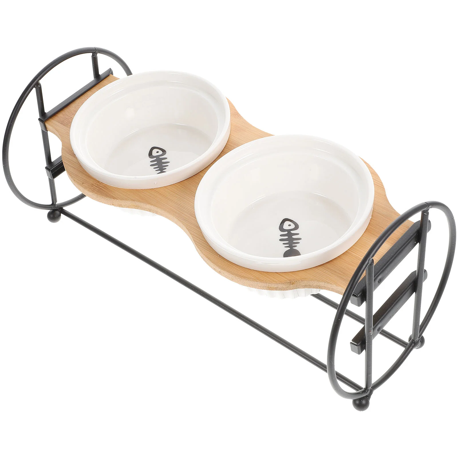 

Bowl Cat Pet Bowls Ceramic Water Dog Feeding Feeder Elevated Kitten Tilted Reusable Lovely Convenient Standhousehold Dish