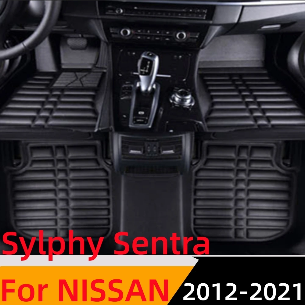 

Водонепроницаемый автомобильный коврик Sinjayer 3D под заказ, коврики для переднего и заднего пола, Стайлинг автомобильного коврика для Nissan Sylphy 2012 13-2021