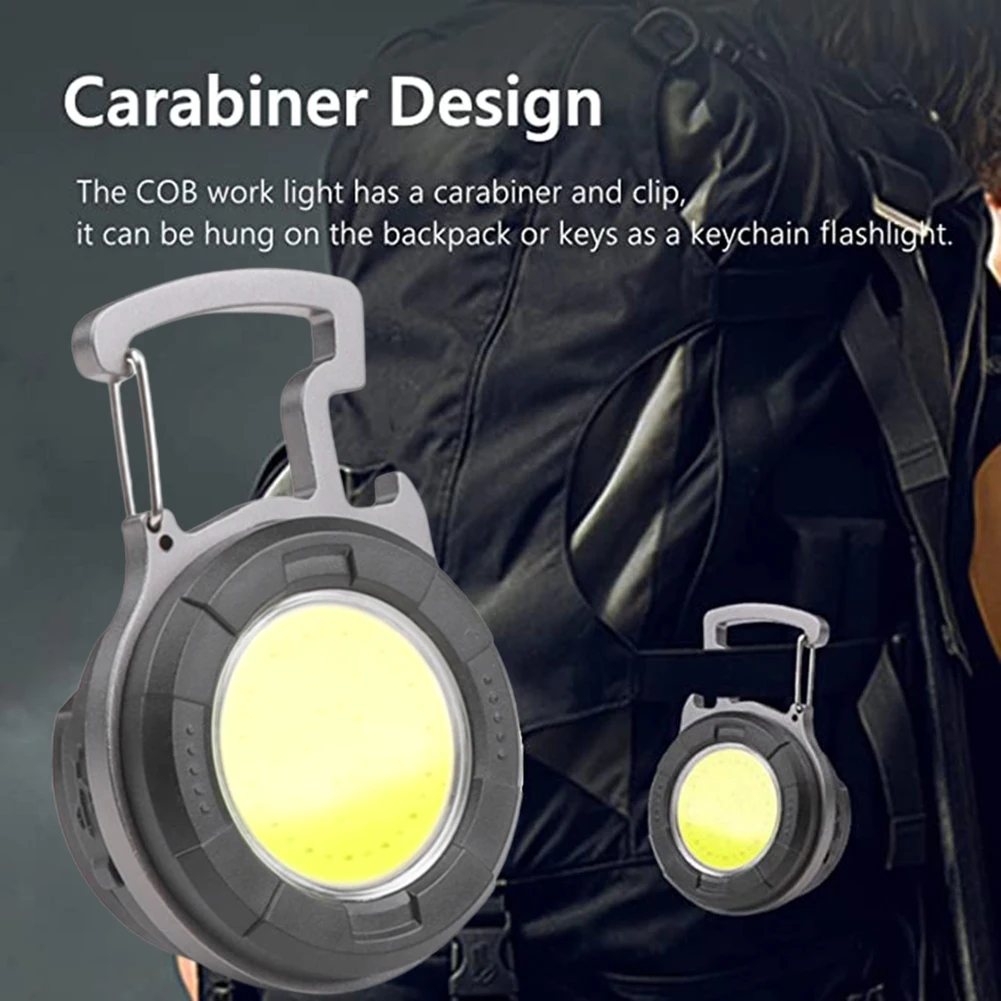 

Multifunctional LED Keychain Light Portable Emergency Strong Flashlight For Hiking