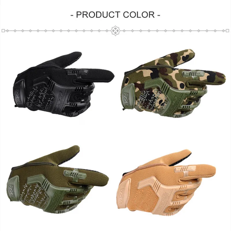 Upgrade Version Tactical Military Gloves Man Airsoft Special Forces Training Fighting Gloves Outdoor Anti-Skid Camouflage Gloves images - 6