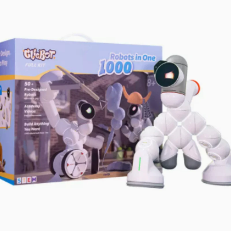 

Умная программируемая робот-игрушка Clicbot, модульный комбинированный робот-собака, подарок для взрослых и детей, набор мастеров