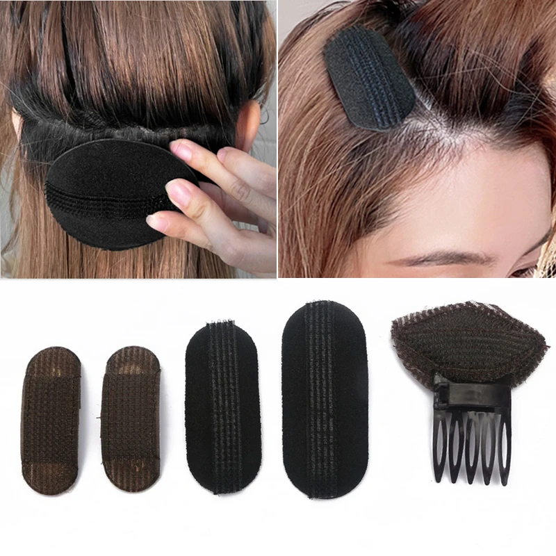 

1 Set Hair Pads Hair Volume Increase Puff Hair Bun Maker Donut Magic Foam Sponge Bump Up Insert Base Hair Styling Accessories