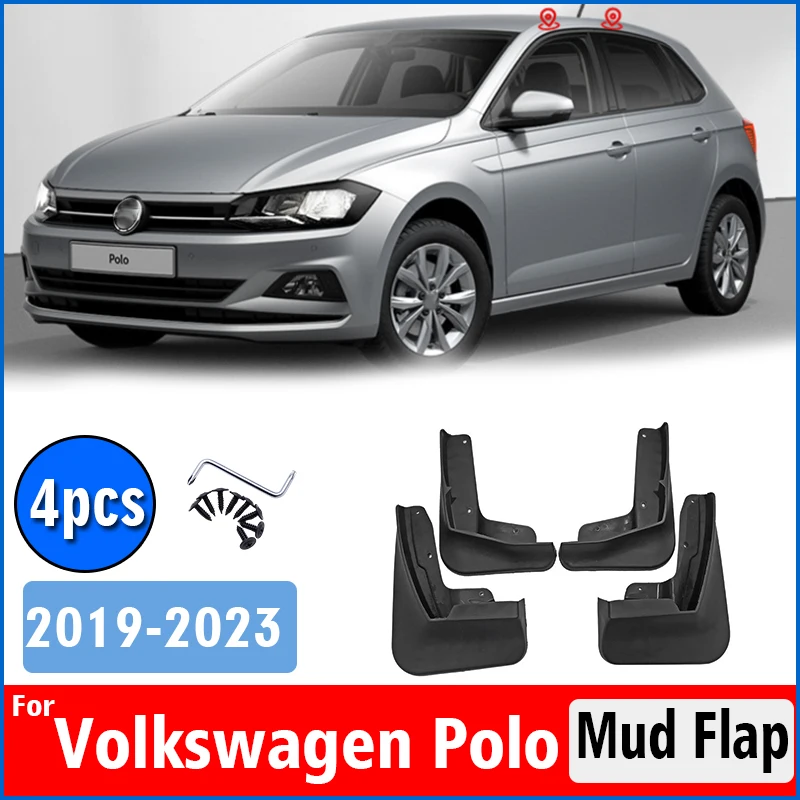 

Автомобильные аксессуары для Volkswagen VW Polo aw6 mk6 Брызговики, брызговики, брызговики, кранцы, щитки от грязи, передние и задние 4 шт. 2019-2023