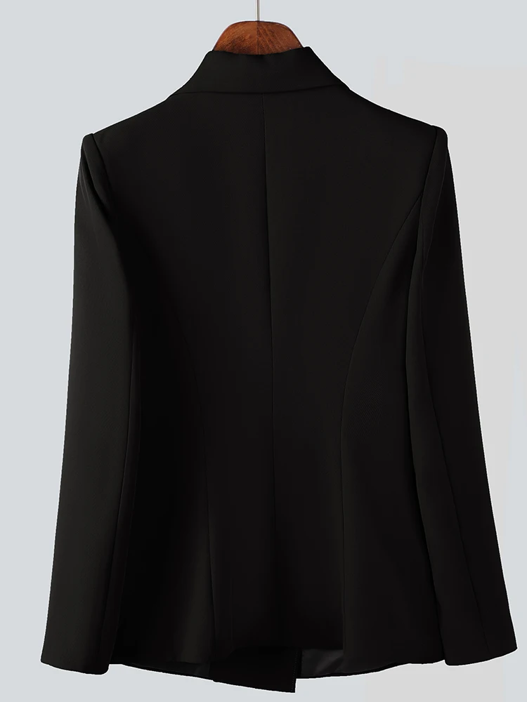 White Orange Black Coffee Ladies Blazer Women Female Double Breasted Full Sleeve Business Work Wear Formal Jacket blazer women