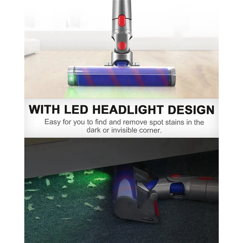 Мягкая роликовая щетка для Dyson V10 Digital Slim/SV18/V12 тонкие беспроводные пылесосы детали