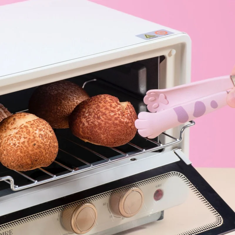 Милый Силиконовый Мини-зажим Для Еды С Кошачьим Дизайном Нескользящие Ручки