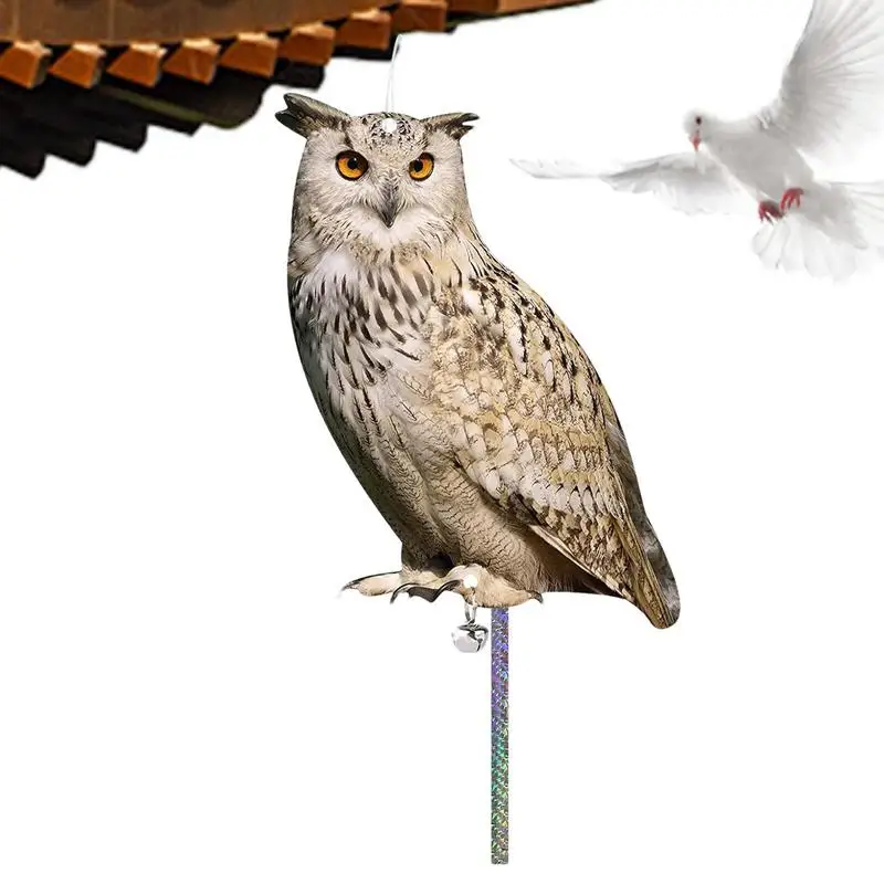 

Owl Decoy Birds Deterrents Devices Weatherproof Bird Repellents Devices With Reflective Tape Fake Owl Decoy To Scare Birds Away