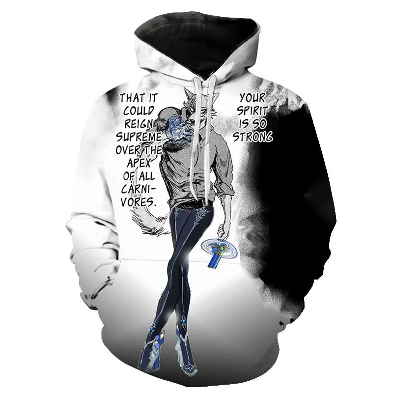 

Мужская повседневная толстовка с капюшоном и 3D-принтом, в стиле хип-хоп