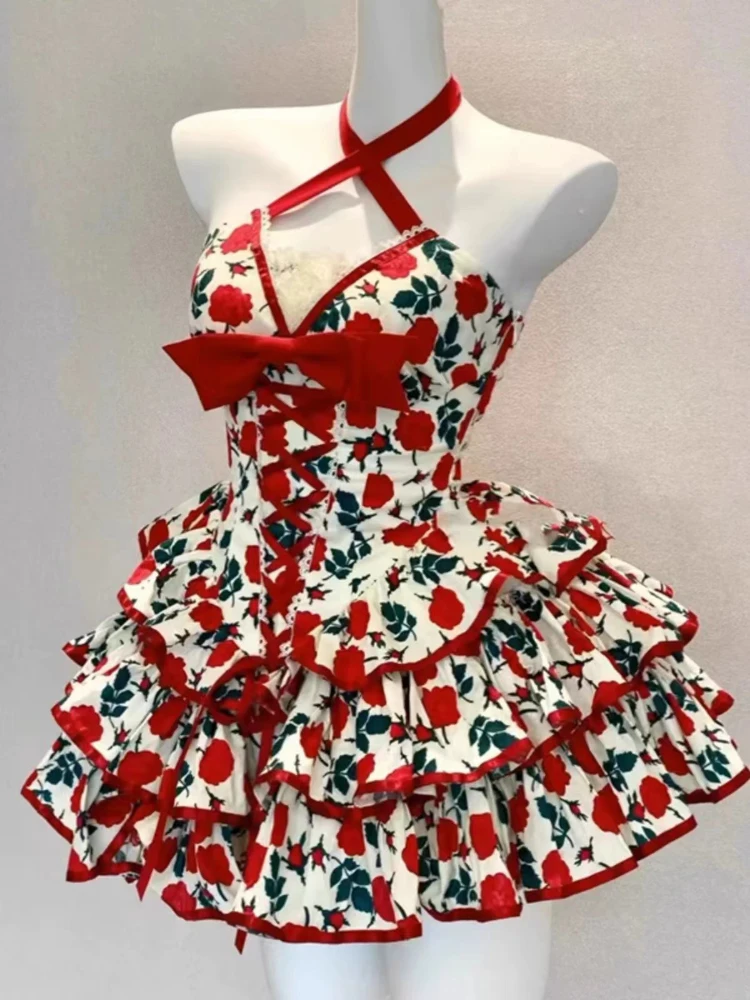 Женское кружевное платье на бретельках повседневное мини-платье без рукавов в