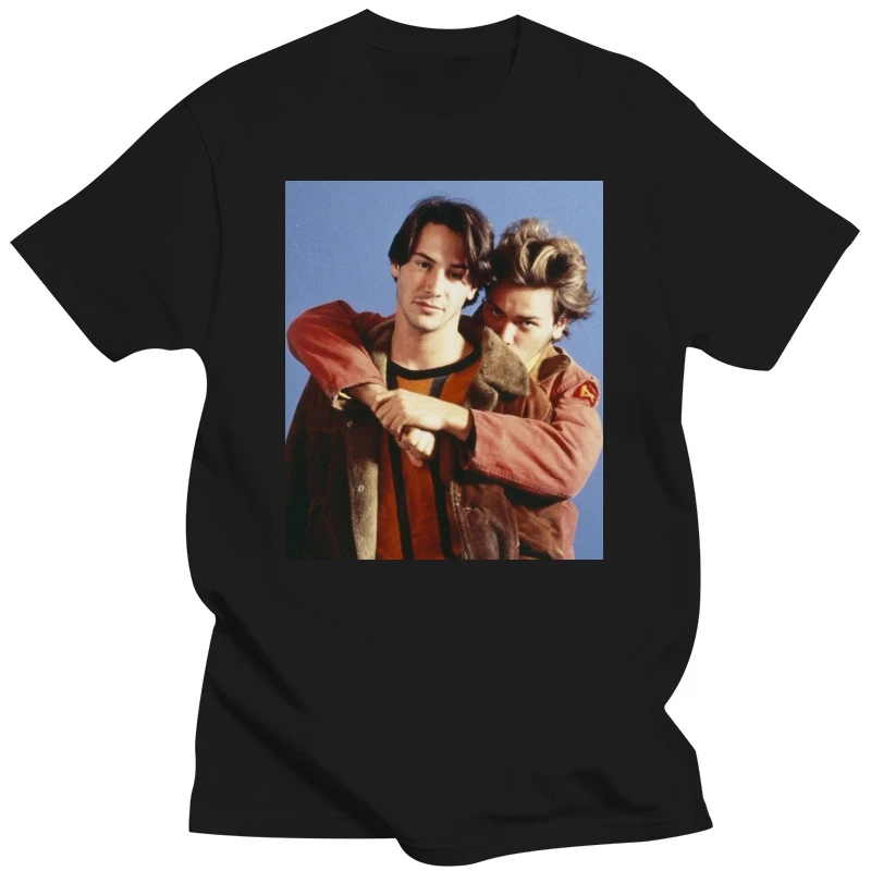 

Моя собственная черная или белая футболка Кеану ривс река Феникс 90-х из Айдахо