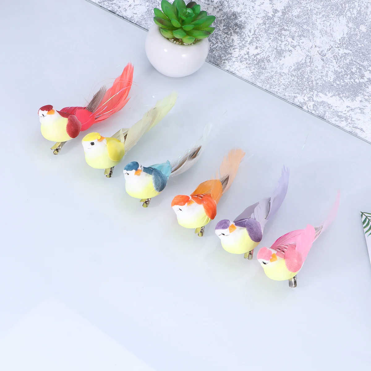 

Birdscraft Bird Ornaments Artificial Clip Hanging Accessories Garden Fairiesfake Decorative Feathered Statue Miniatures