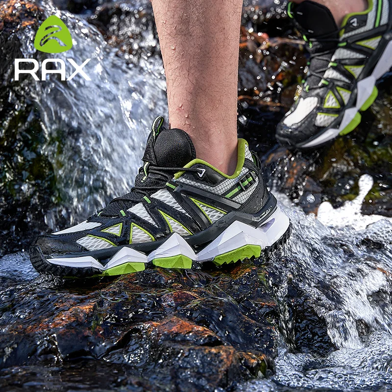 Rax-zapatos de senderismo impermeables para hombre, Botas de senderismo transpirables de agua al aire libre, botas de Camping, botas de caza, zapatillas deportivas para exteriores
