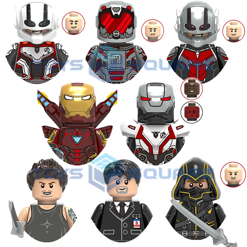 

Конструктор «Счастливый Хоган»: Железный человек, муравей, Hawkeye, игрушки для детей