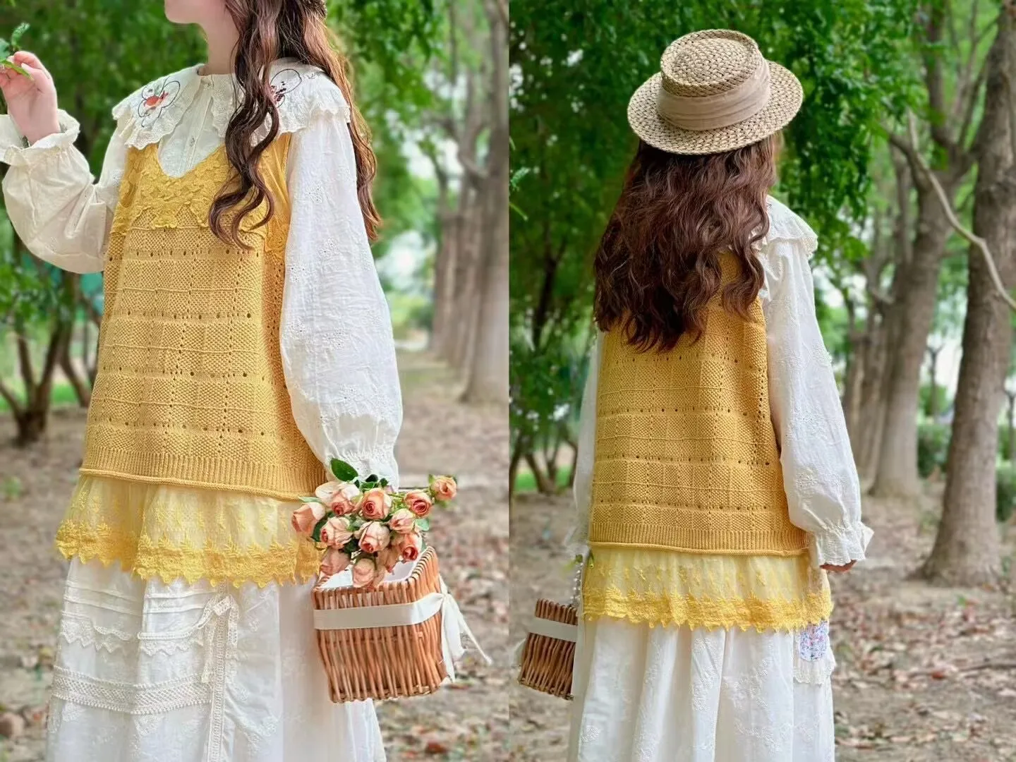 Осенний новый милый кружевной свитер жилет Женские однотонные трикотажные топы