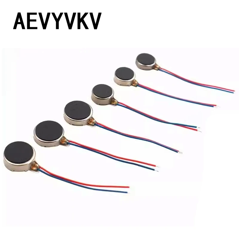 Круглый тонкий вибрирующий мотор-вибромассажер для телефона постоянный ток 3 в 7 8