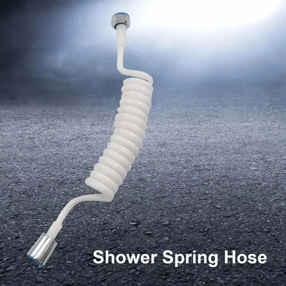 

Растягивающийся медный шланг с защитой от ветра, прочный растягивающийся пружинный шланг, принадлежности для душа, сантехнические шланги